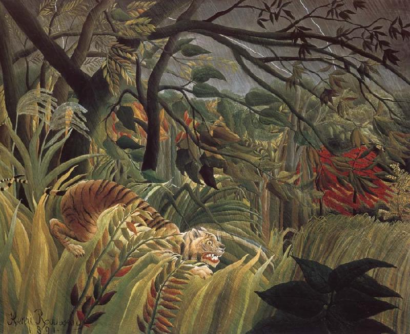 Tiger in a Tropical Storm, Henri Rousseau